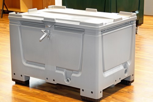 Recycling and landfill separation at a Shepherds Bush commercial pickup